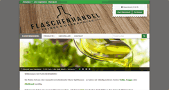 Desktop Screenshot of flaschenhandel.com
