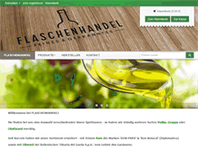 Tablet Screenshot of flaschenhandel.com